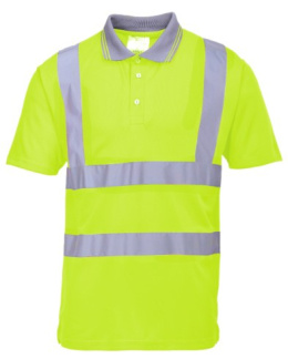 Koszulka robocza ostrzegawcza polo z taśmami odblaskowymi Portwest S477