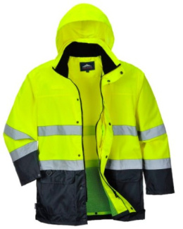 KURTKA ROBOCZA OSTRZEGAWCZA PRZECIWDESZCZOWA S166 LITE TRAFFIC PORTWEST