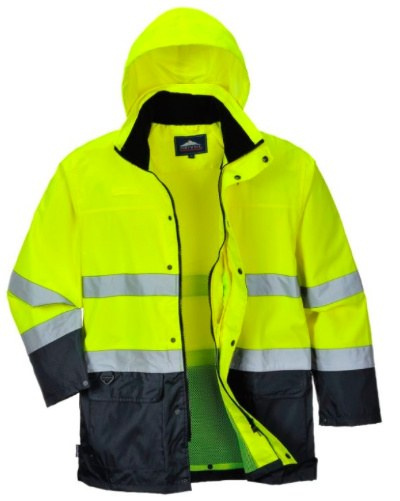 KURTKA ROBOCZA OSTRZEGAWCZA PRZECIWDESZCZOWA S166 LITE TRAFFIC PORTWEST