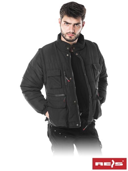 Reis Czapla kurtka robocza ocieplana 2w1 z odpinanymi rękawami Reis Czapla kurtka robocza ocieplana 2w1 z odpinanymi rękawami