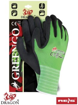 GREENGO Reis DRAGON rekawice robocze budowlane powlekane lateksem