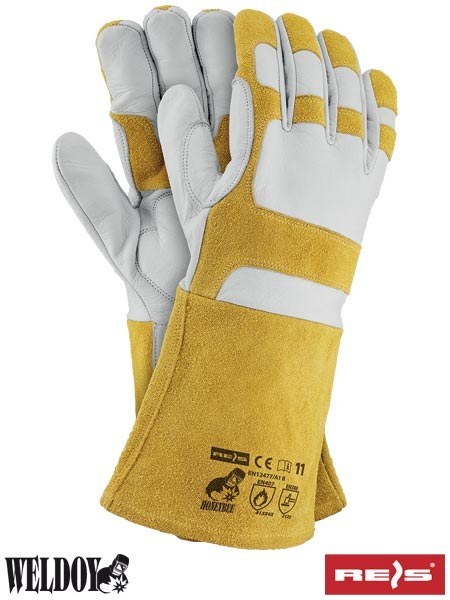 REIS HONEYBEE rękawice robocze spawalnicze długie REIS HONEYBEE rękawice robocze spawalnicze długie