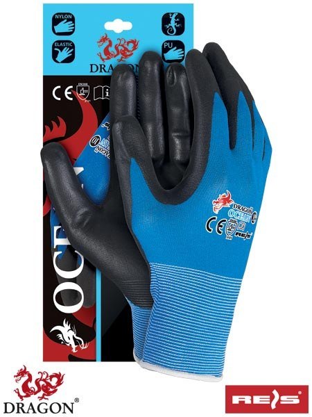 REIS Dragon OCEAN rękawice robocze powlekane poliureatnem REIS Dragon OCEAN rękawice robocze powlekane poliureatnem