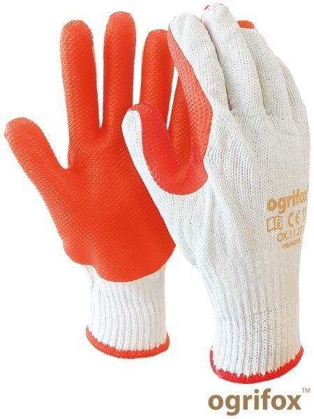 Ogrifox OX-ORANGINA tanie rękawice robocze dla brukarza budowlane
