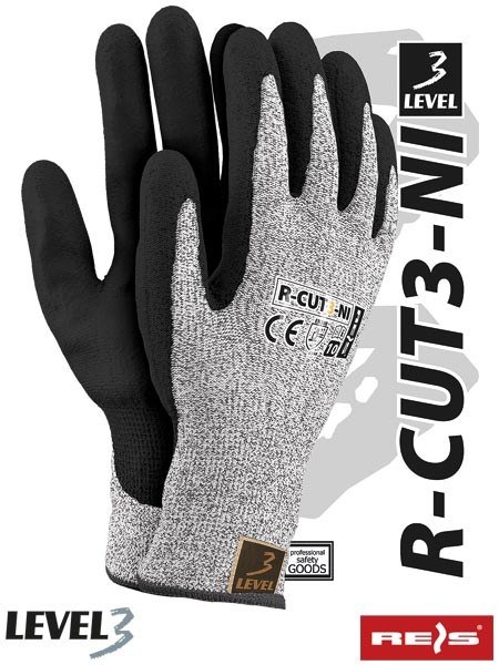 Reis R-CUT3-NI olejoodporne rękawice robocze antyprzecięciowe powlekane nitrylem Reis R-CUT3-NI olejoodporne rękawice robocze antyprzecięciowe powlekane nitrylem