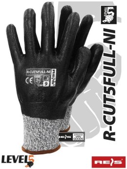 RĘKAWICE ROBOCZE  ANTYPRZECIĘCIOWE R-CUR5FULL-NI REIS CAŁE POWLEKANE NITRYLEM Z 5 NA PRZECIĘCIE