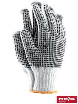 Reis RDZNN tanie rękawice robocze nakrapian PCV dwustronnie