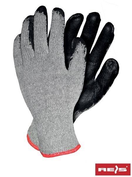 Reis Reco tanie rękawice robocze powlekane lateksem budowlane Reis Reco tanie rękawice robocze powlekane lateksem budowlane