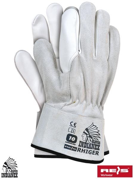 Reis RHIGER skórzane rękawice robocze budowlane Reis RHIGER skórzane rękawice robocze budowlane