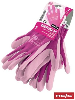 RĘKAWICE OCHRONNE RHOTPINK-PU