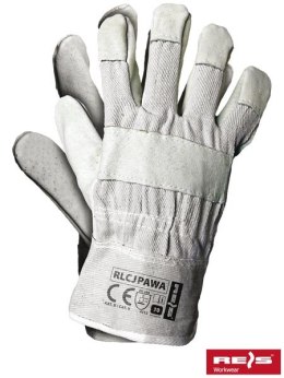 Reis RLCJPAWA budowlane ręakwice robocze wzmacniane skórą świńską z podszewką