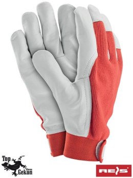 Reis RLTOPER-REVEL rękawice robocze monterskie z koziej skóry na rzep