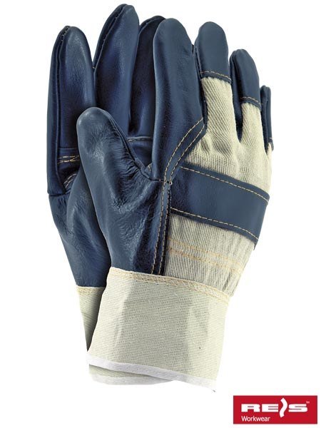 RĘKAWICE OCHRONNE RL ZE SKÓRY BYDLĘCEJ I DRELICHU