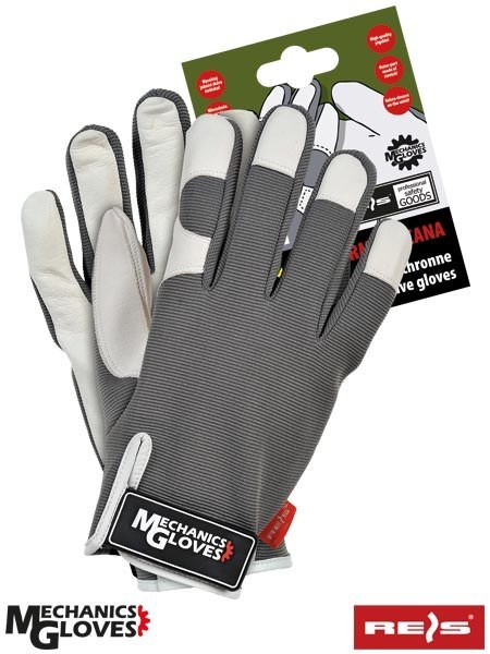 Reis RMC-TUCANA rękawice robocze monterskie zapinane na rzep skórzane Reis RMC-TUCANA rękawice robocze monterskie zapinane na rzep skórzane