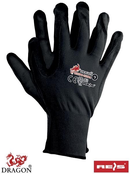 Reis RNYPO-ULTRA rękawice robocze powlekane poliuretanem czarne Reis RNYPO-ULTRA rękawice robocze powlekane poliuretanem czarne