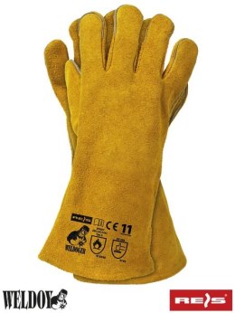 Reis Weldoger rękawice spawalnicze skórzane - długie rękawice dla spawacza