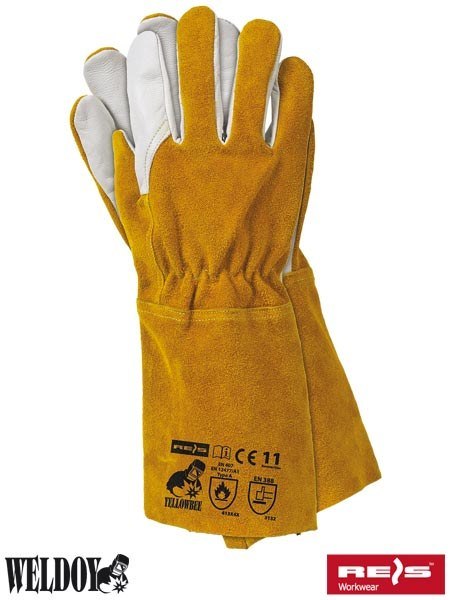 Reis Yellowbee rękawice robocze spawalnicze długie Reis Yellowbee rękawice robocze spawalnicze długie