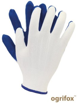 Rękawice robocze OX-LATUA RĘKAWICE POWLEKANE LATEKSEM NIEBIESKI