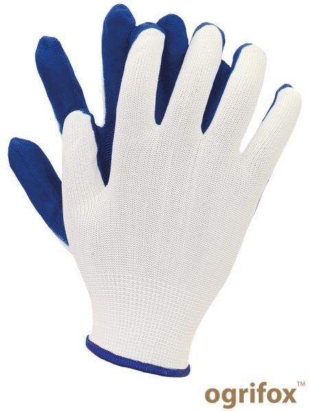 Rękawice robocze OX-LATUA RĘKAWICE POWLEKANE LATEKSEM NIEBIESKI Rękawice robocze OX-LATUA RĘKAWICE POWLEKANE LATEKSEM NIEBIESKI