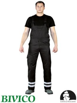 spodnie robocze ogrodniczki LH-BISTER_X Leber&Hollman czarne