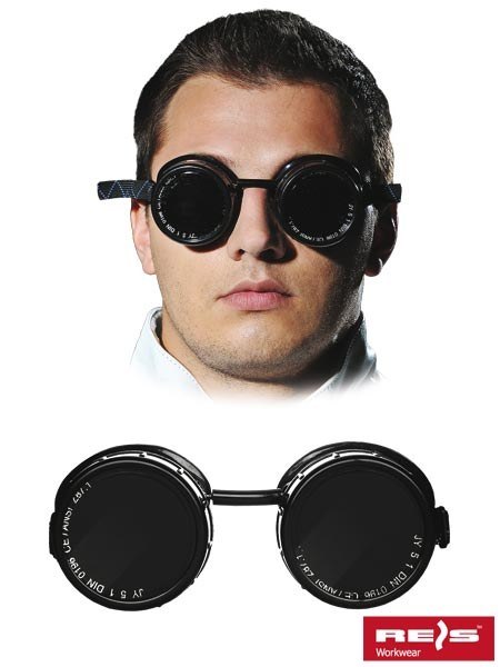 Reis GOG-CIRSMA spawalnicze gogle ochronne z okrągłymi szybkami Reis GOG-CIRSMA spawalnicze gogle ochronne z okrągłymi szybkami