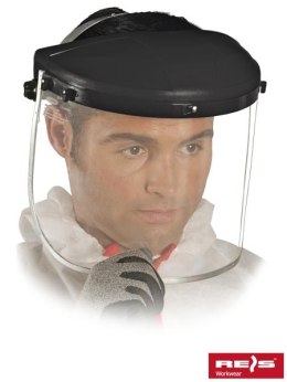 Reis OTB osłona twarzy  z nagłowiem przezroczysta tania