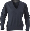 DAMSKI SWETER Z DEKOLDEM V LORAINE NAVY MELANGE
