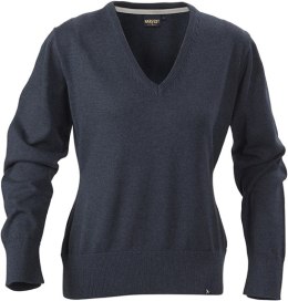 DAMSKI SWETER Z DEKOLDEM V LORAINE NAVY MELANGE