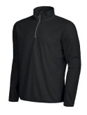 BLACK MELTON HALF ZIP BLUZA POLAROWA 3/4 CZARNA BLACK MELTON HALF ZIP BLUZA POLAROWA 3/4 CZARNA