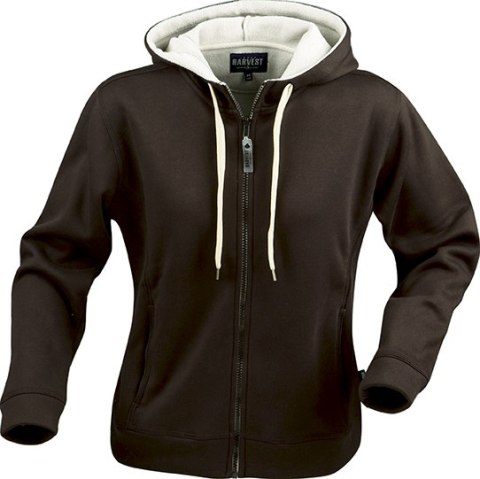 DWUWARSTWOWA DAMSKA BLUZA Z KAPTUREM MOLINE BROWN