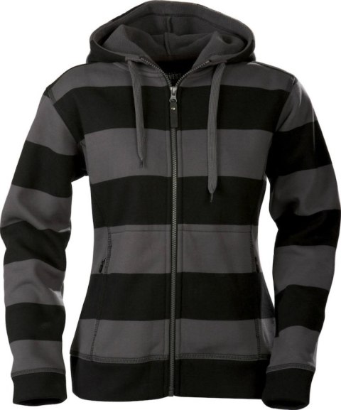 DWUWARSTWOWA DAMSKA BLUZA Z KAPTUREM MOLINE ANTHRACITE/BLACK