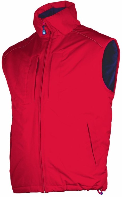 RED - 35 2718 BEZRĘKAWNIK KAMIZELKA ROBOCZA CZERWONA RED - 35 2718 BEZRĘKAWNIK KAMIZELKA ROBOCZA CZERWONA
