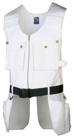 WHITE - 00 5702 KAMIZELKA MONTERSKA BIAŁĄ