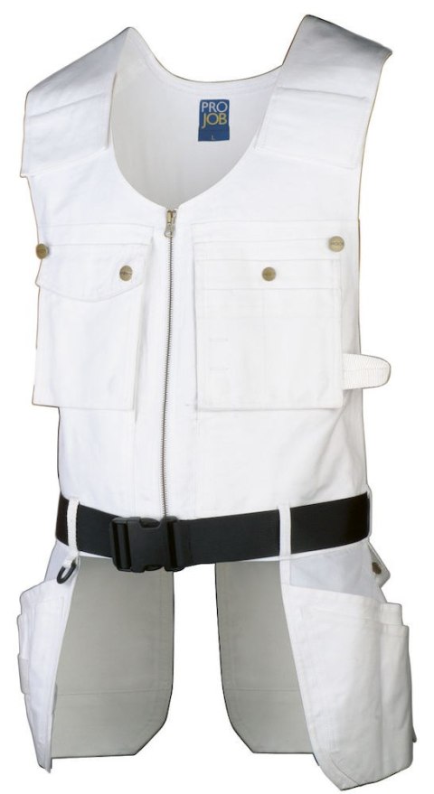 WHITE - 00 5702 KAMIZELKA MONTERSKA BIAŁĄ