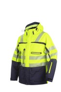 Yellow - 10 6417 KURTKA ISO 20471 KLASA 3 WODOODPORNA WIATROODPORNA OCIEPLANA KURTKA ROBOCZA ODBLASKOWA OSTRZEGAWCZA KURTKA