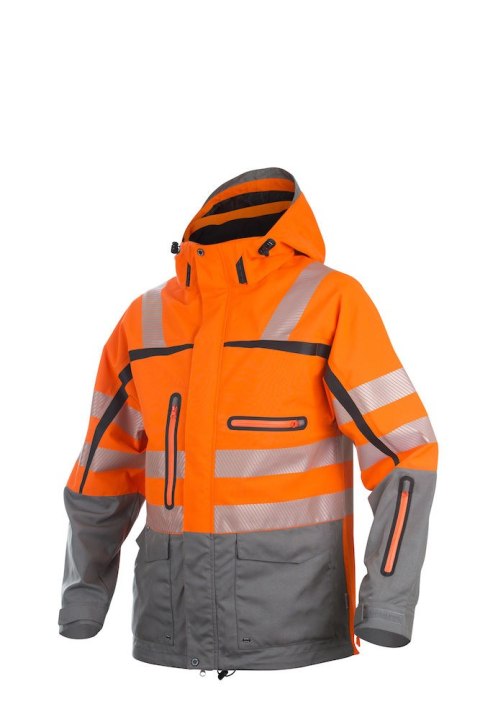 ProJob Orange -17 6417 KURTKA ISO 20471 KLASA 3 WODOODPORNA WIATROODPORNA OCIEPLANA KURTKA ROBOCZA ODBLASKOWA OSTRZEGAWCZA