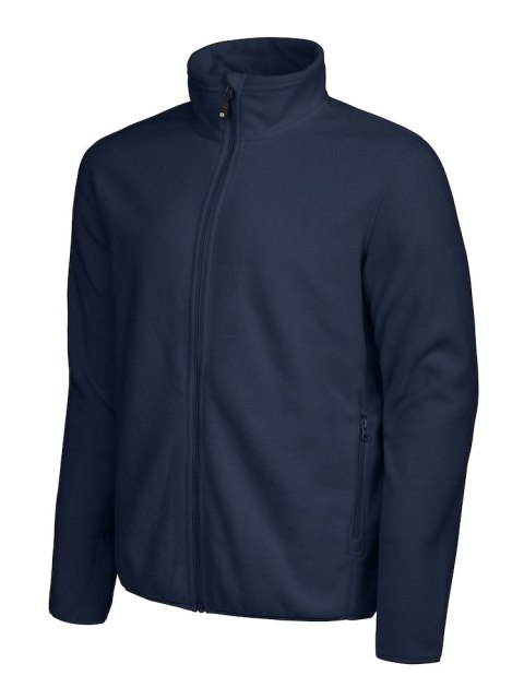 NAVY POLAR SPORTOWY REKLAMOWY WARREN FULL ZIP D.A.D. GRANATOWY