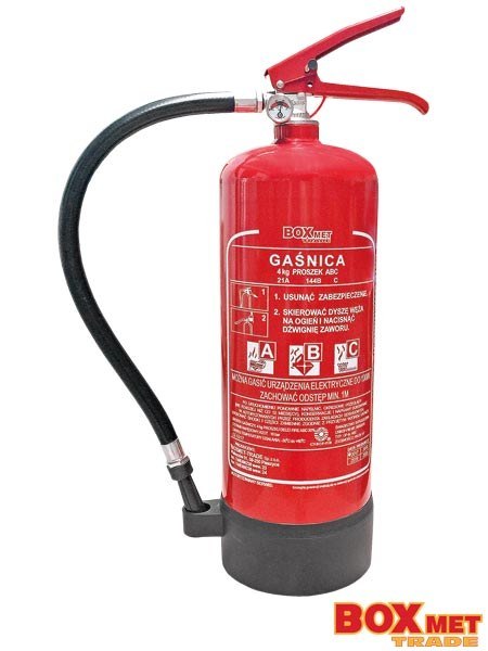 GAŚNICA PROSZKOWA 4 KG BX-GP-4XABC-P GAŚNICA PROSZKOWA 4 KG BX-GP-4XABC-P