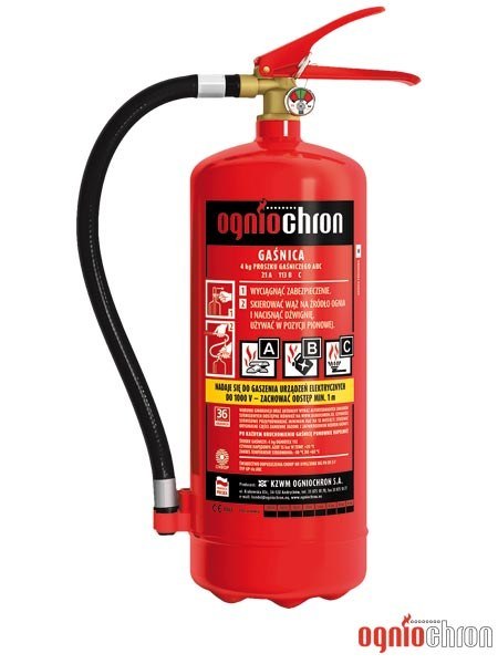 GAŚNICA PROSZKOWA 4 KG OGP-4XABC GAŚNICA PROSZKOWA 4 KG OGP-4XABC