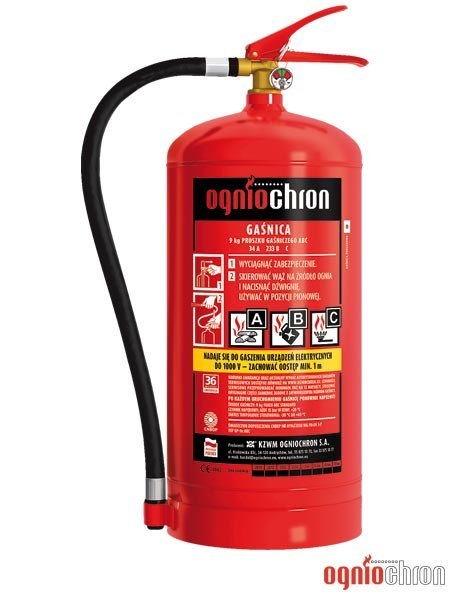 GAŚNICA PROSZKOWA 9 KG OGP-9XABC-E