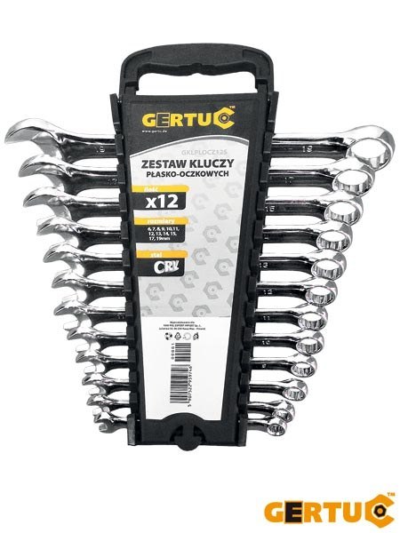 ZESTAW KLUCZY PŁASKO-OCZKOWYCH GKLPLOCZ12S ZESTAW KLUCZY PŁASKO-OCZKOWYCH GKLPLOCZ12S