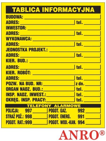 ZNAK BEZPIECZEŃSTWA Z-TB1