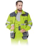 bluza robocza LH-FMNX-J Leber&Hollman żółto-stalowo-czarna