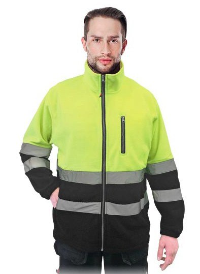 REIS POLSTRIP odblaskowy polar roboczy - ostrzegawcza bluza polarowa