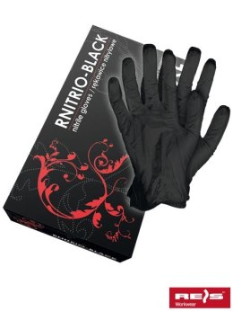 RĘKAWICE NITRYLOWE RNITRIO-BLACK CZARNE