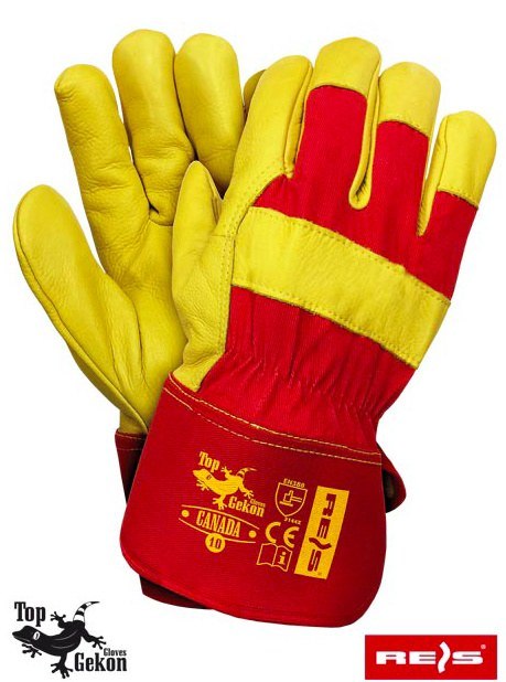 CANADA REIS rękawice robocze wzmacniane skórą budowlane rękawiczki bhp CANADA REIS rękawice robocze wzmacniane skórą budowlane rękawiczki bhp
