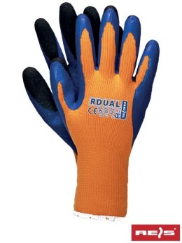 REIS RDUAL rekawice robocze ocieplane powlekane gumą budowlane