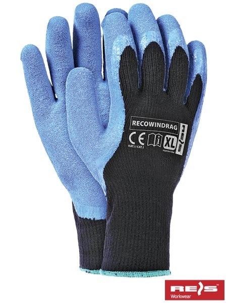 REIS RECOWINDRAG rękawice robocze ociepalne budowlane powlekane REIS RECOWINDRAG rękawice robocze ociepalne budowlane powlekane