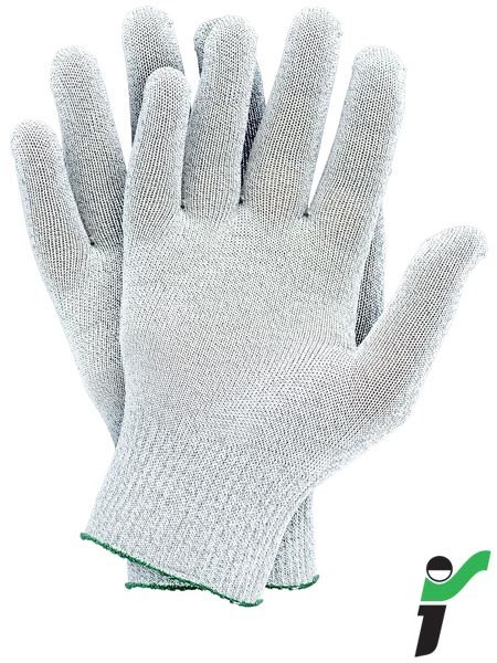 RĘKAWICE OCHRONNE RJ-ANTISTA BIAŁE Z PRZĘDZY POLIESTROWEJ Z WŁÓKNEM WĘGLOWYM RĘKAWICE OCHRONNE RJ-ANTISTA BIAŁE Z PRZĘDZY POLIESTROWEJ Z WŁÓKNEM WĘGLOWYM