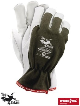 Reis RLTOPER-WINTER rękawice robocze ocieplane monterskie z koziej skóry